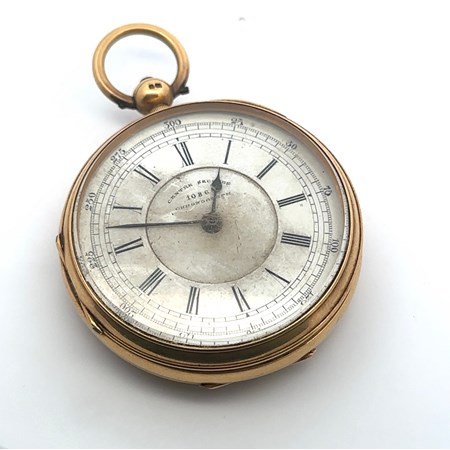 A Victorian 18Ct Gold Open Face Chronograph Pocket Watch