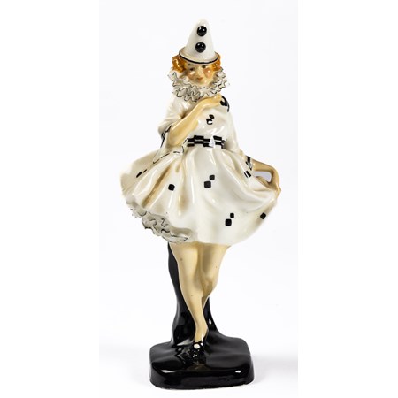 Royal Doulton, Leslie Harradine (British, 1887 1965) For Royal Doulton Pierette Figurine